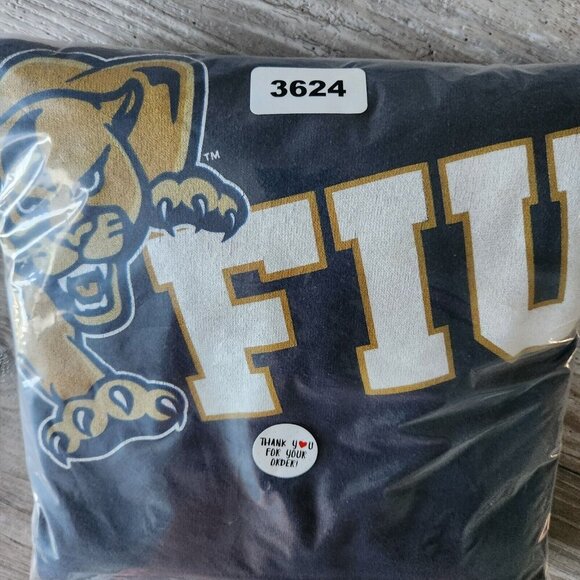 Jansport Vintage Sweatshirt Large Cowl Neck Blue FIU Panthers Florida University - Picture 10 of 11